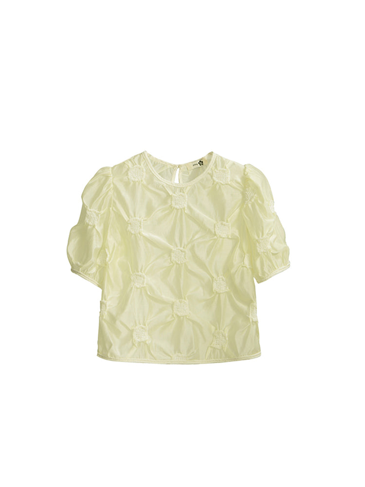 Nichi 3d schiere natürliche Bluse