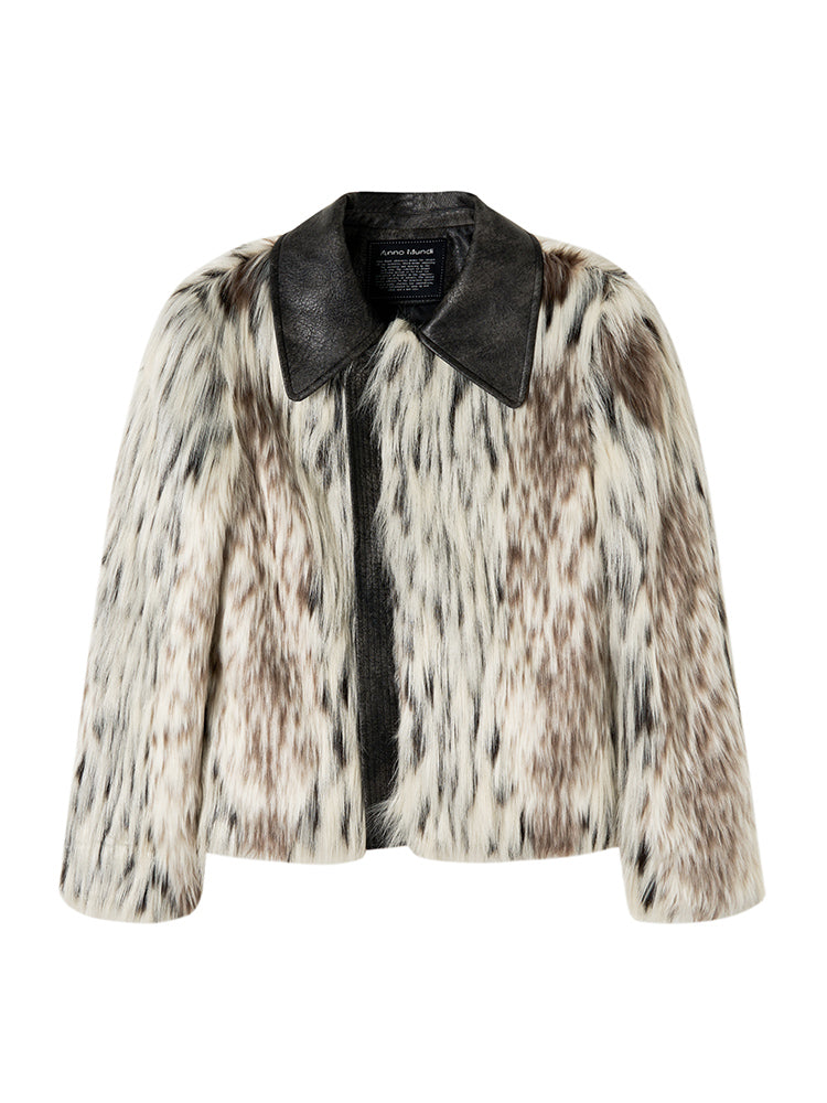 FUE & Leder Luxus High-End Elegante Jacke