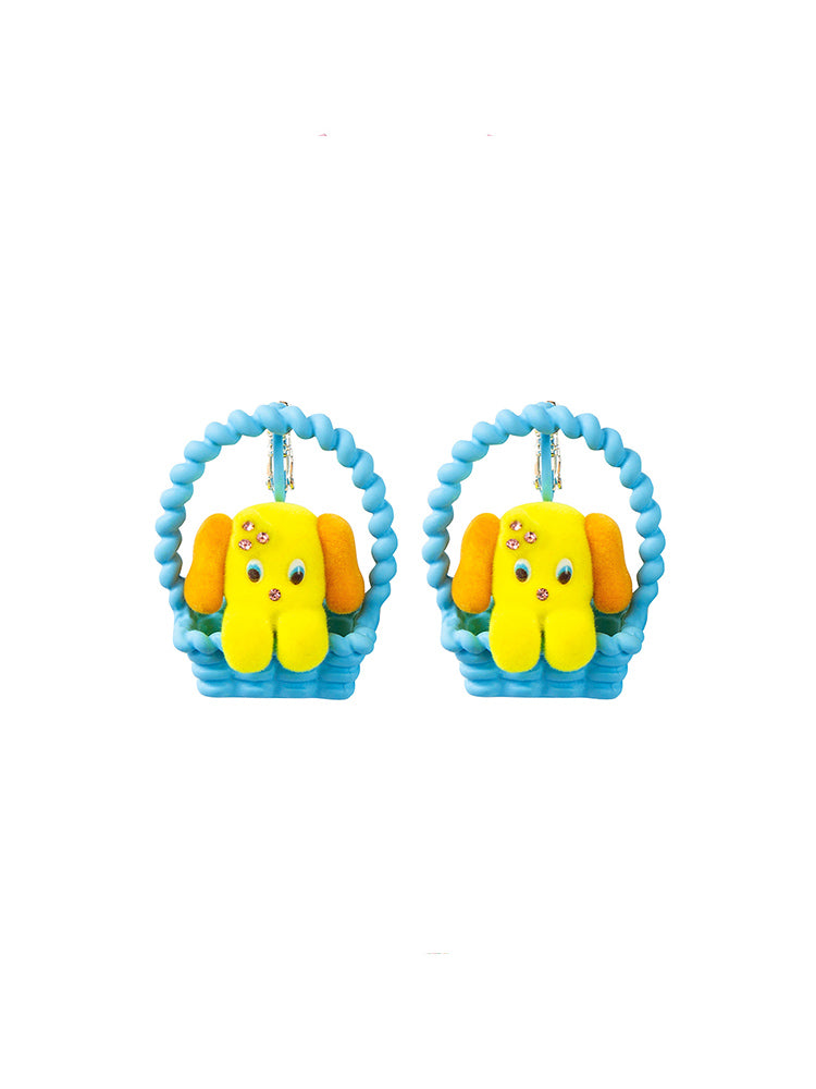 Bucket Cute Circle Fancy Pierced&Earrings