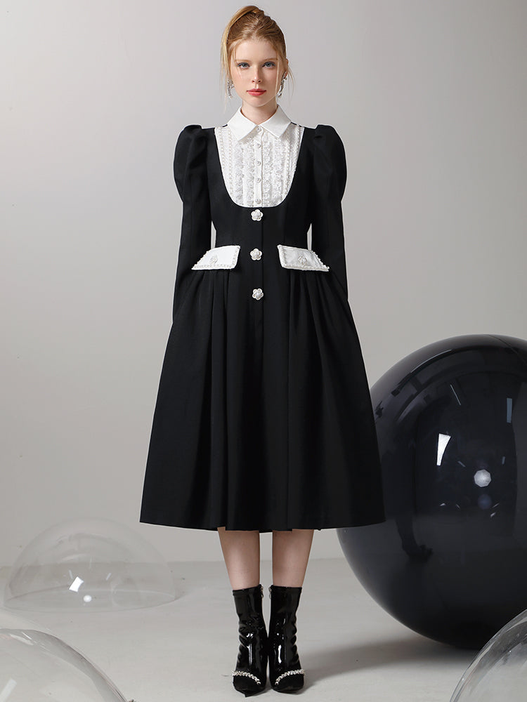 Blumenfrillbluse flauschig monoton ein Stück