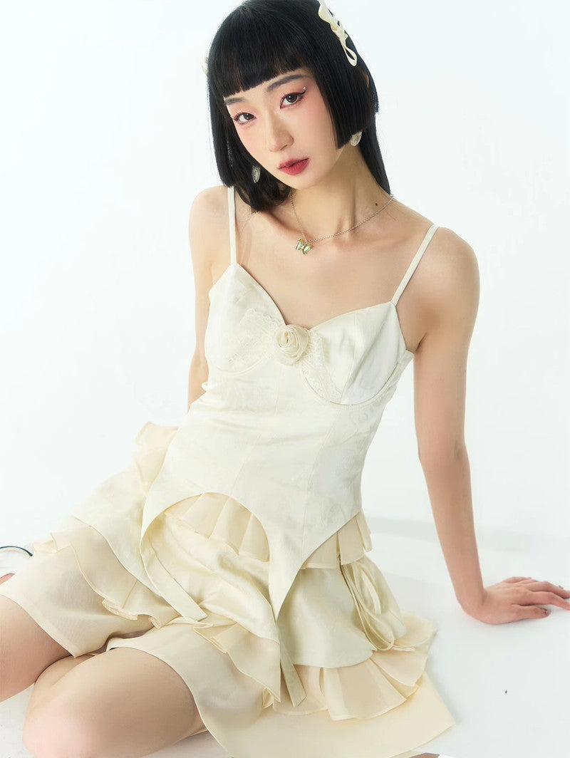 Sexy Spitze Rosenblume Iiner Camisole Bustier