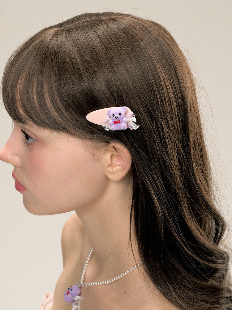Bear Lace Cute Fancy Hair-Clip