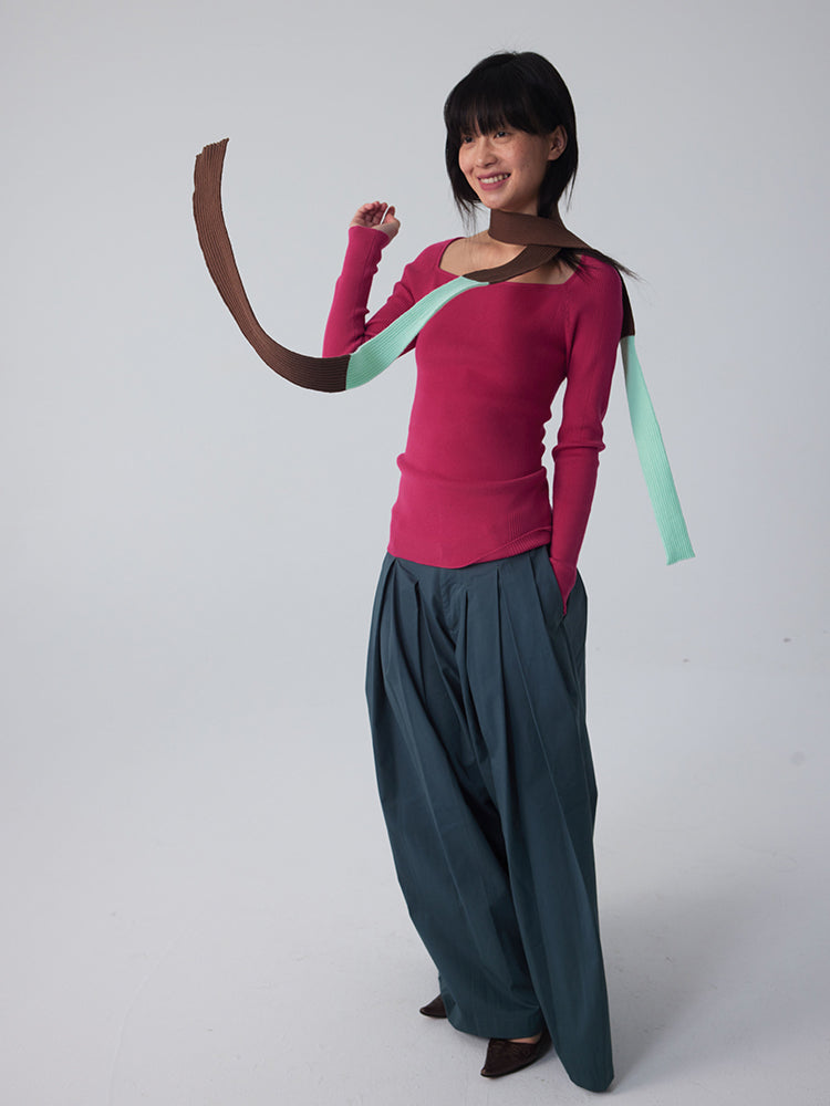 슬림 한 바이 컬러 레트로 대비가 훔쳤다