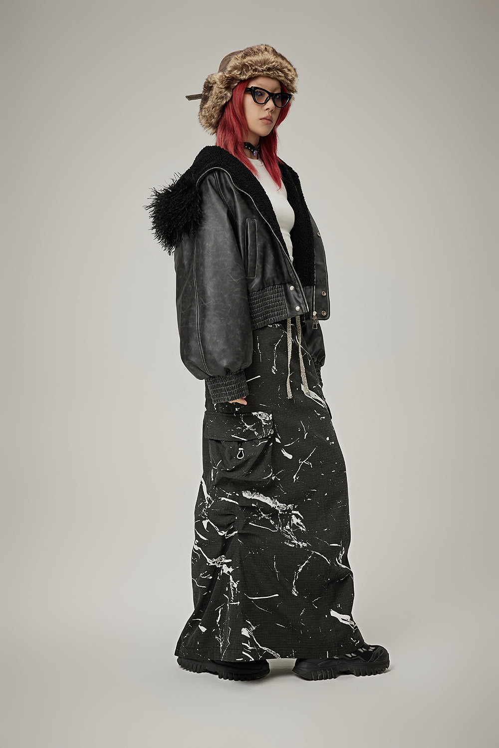 Rassembler la jupe longue décontractée