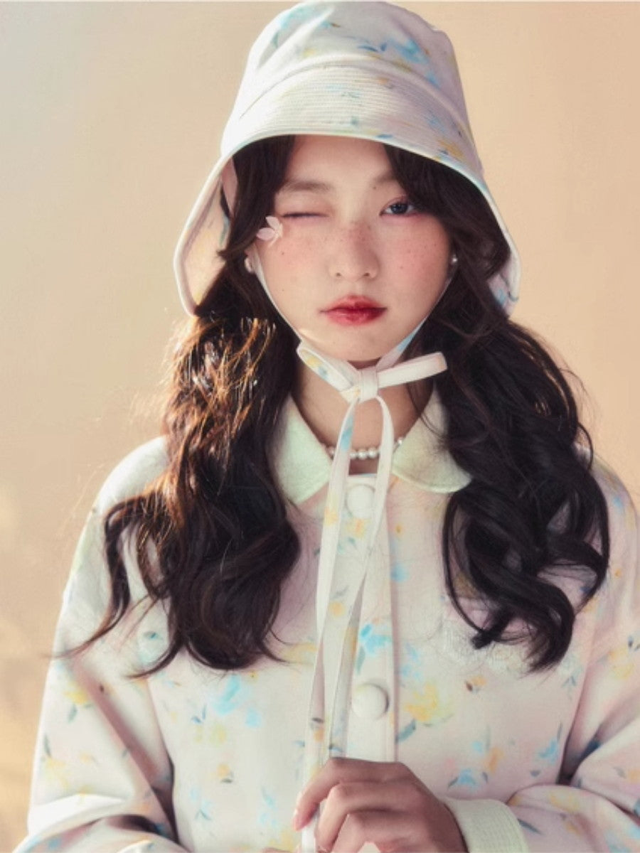 Flower Ribbon Sute Hat