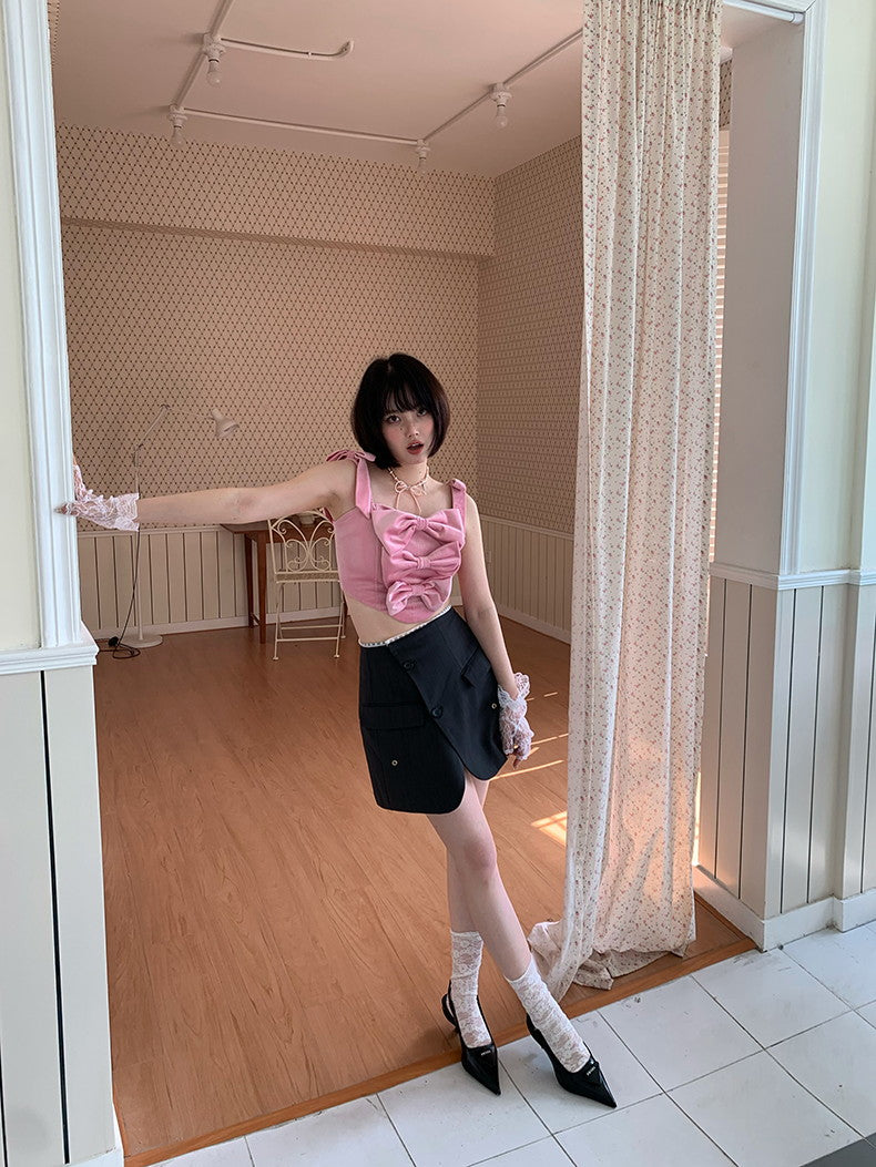 Simple Modern Plain Short-Jacket&Minis-Kirt