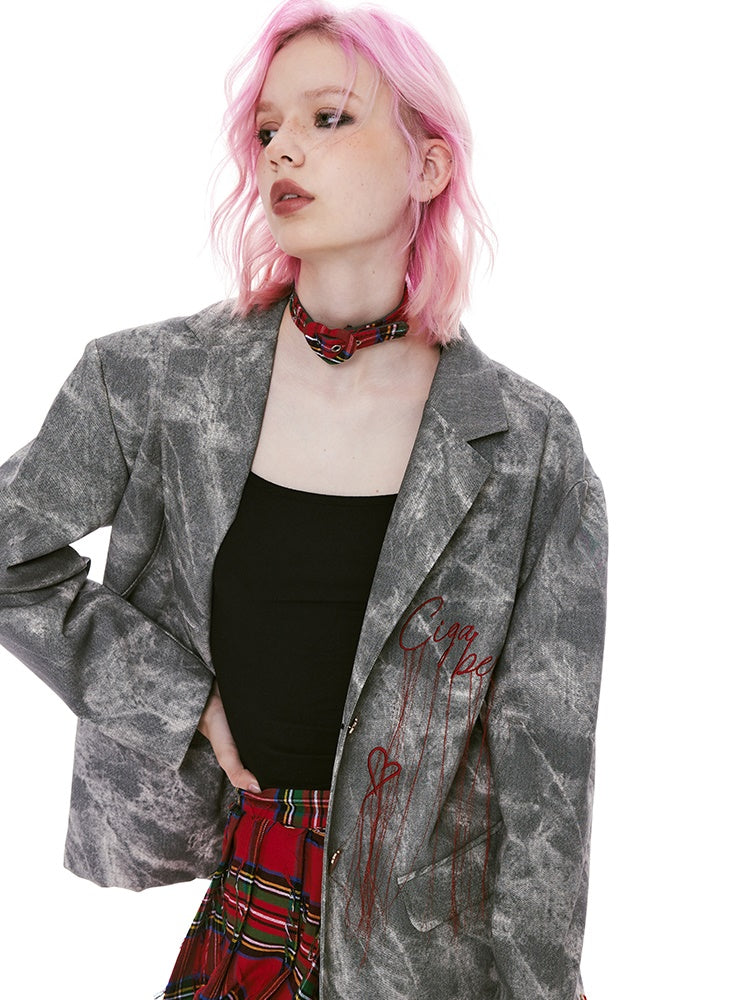Checked Girly Punk Vintage Choker