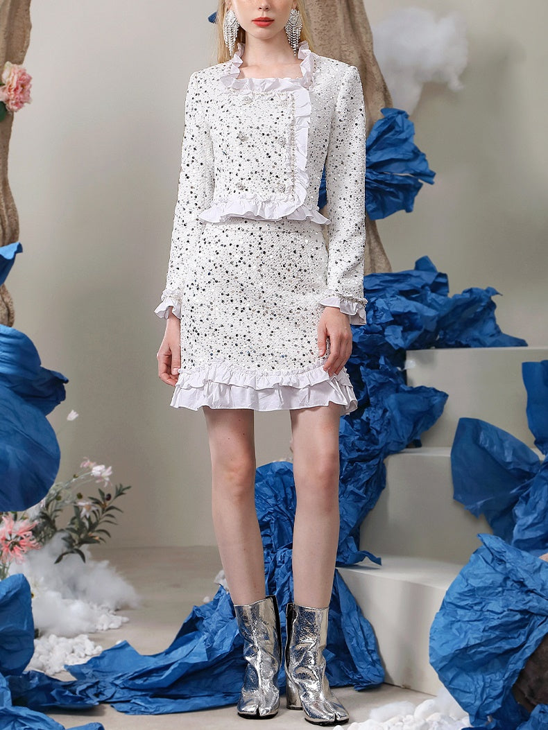 Bluse & Mini-Rack-Rüsch