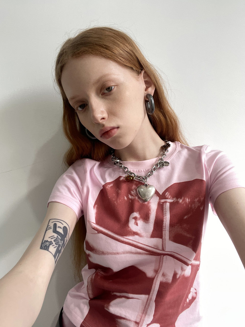 Tight Print Human Casual T-Shirt