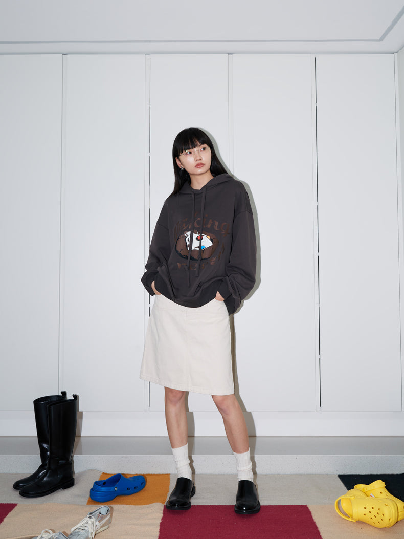 까마귀 캐주얼 대형 땀 파카