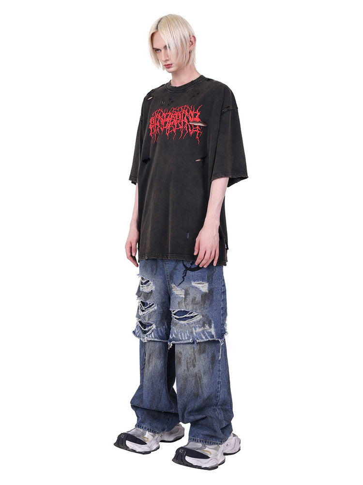 Unisex Loose Crew-Neck Csaual Oversize T-Shirt