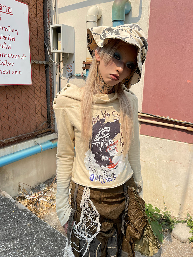 어깨 버튼 시원한 페인트 탑을 배열하십시오