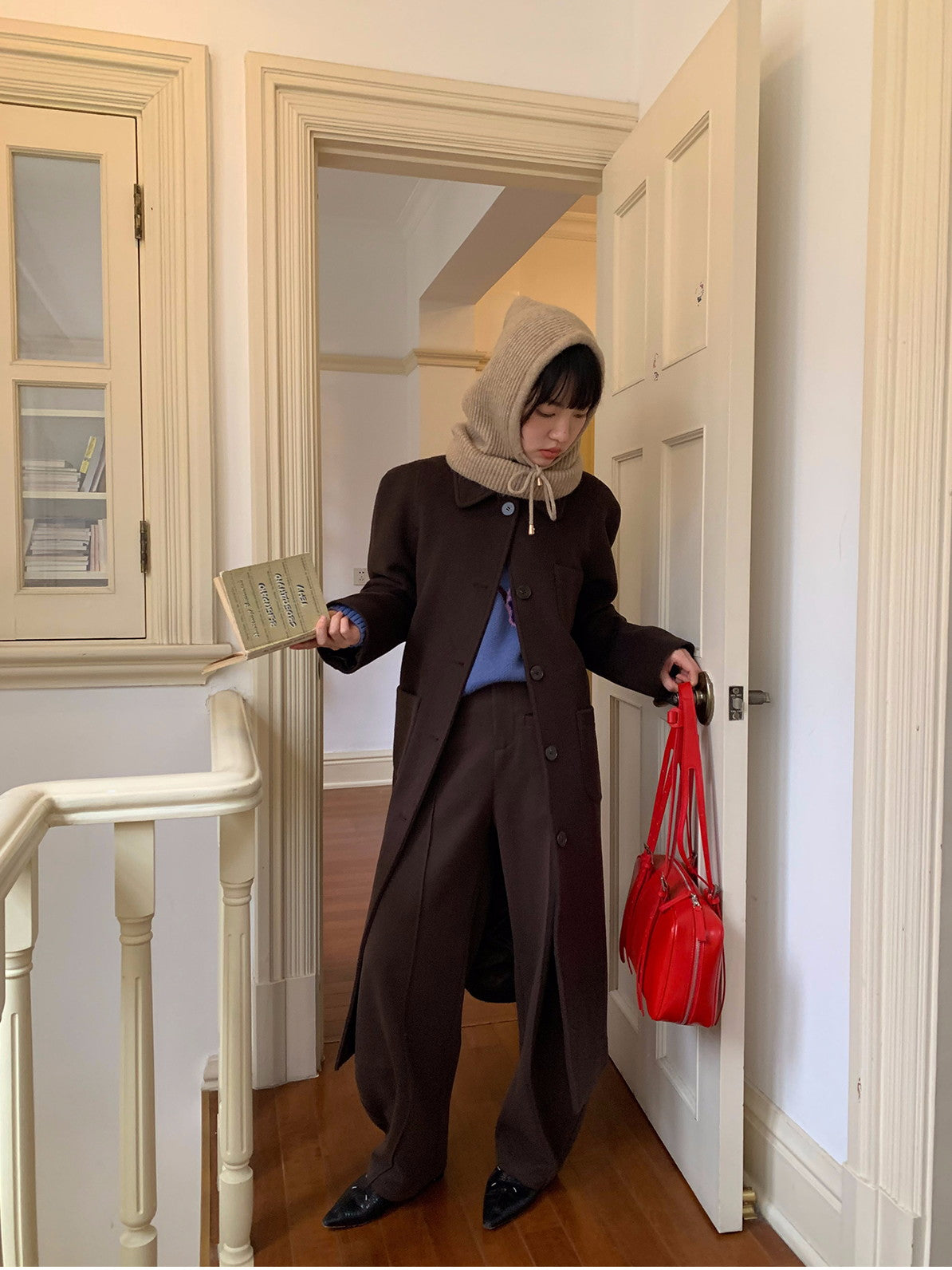 Wool Handsome Balloon Wide-Pants