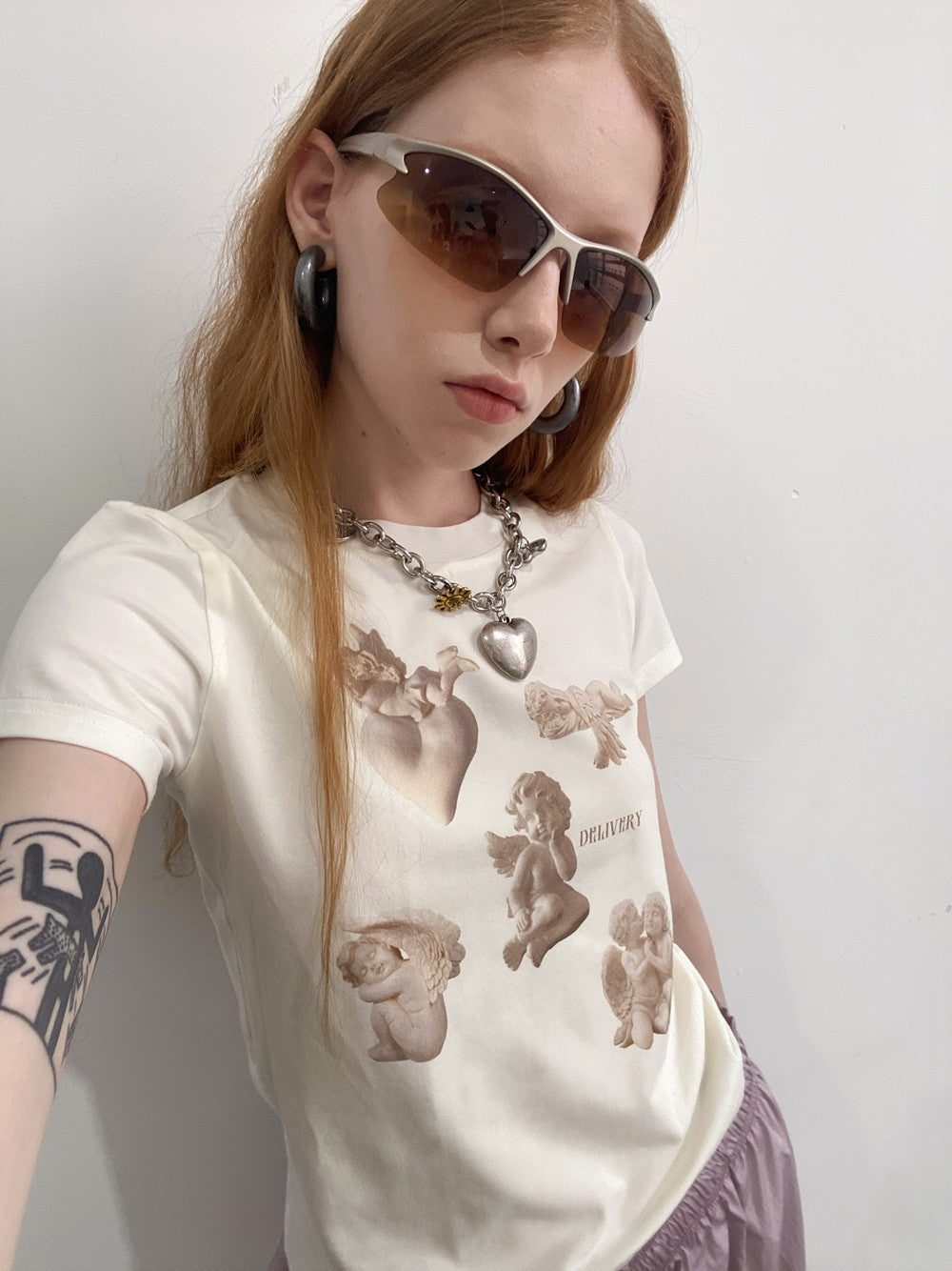 T-shirt rétro mignon ange