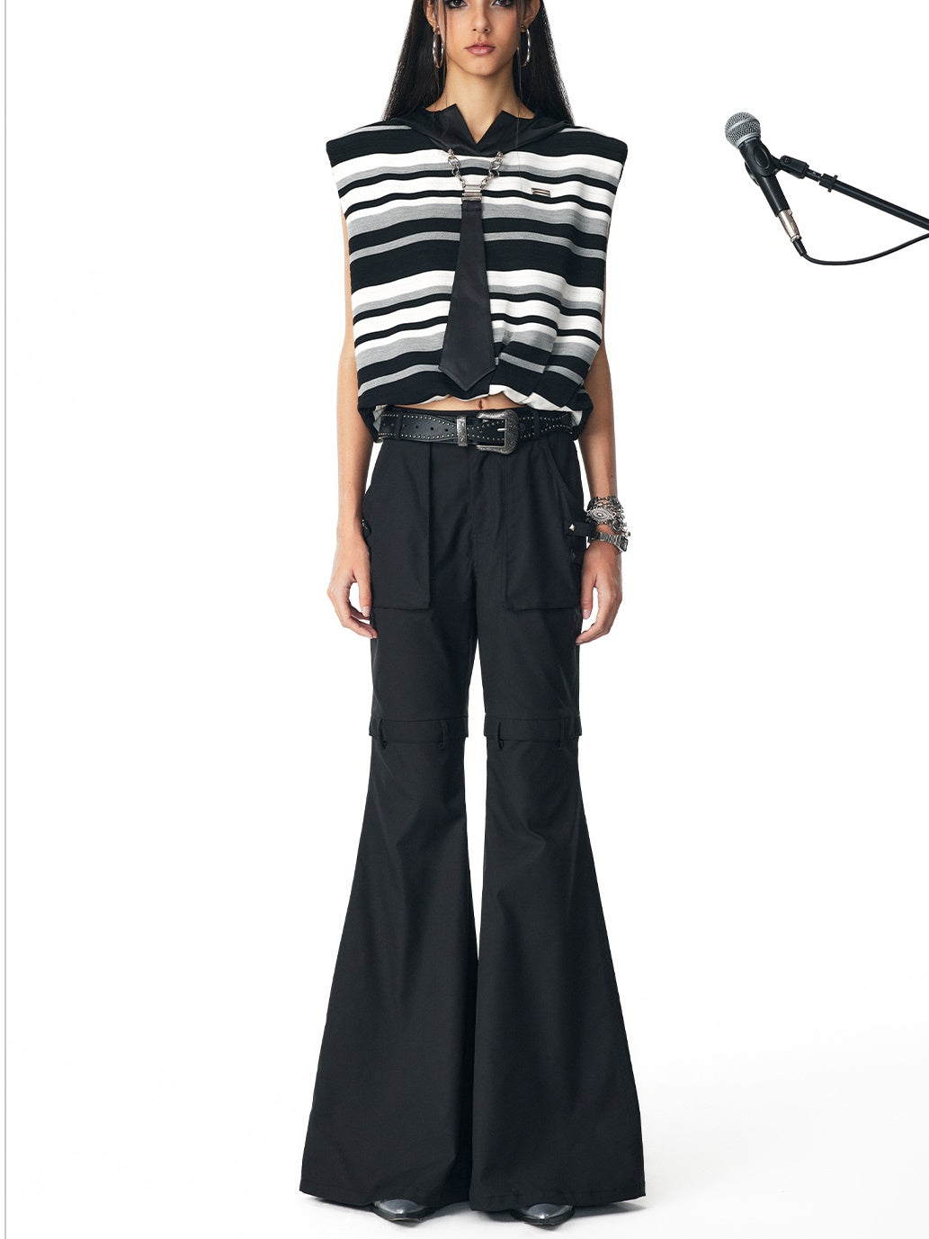 플레어 캐주얼 시원한 바지