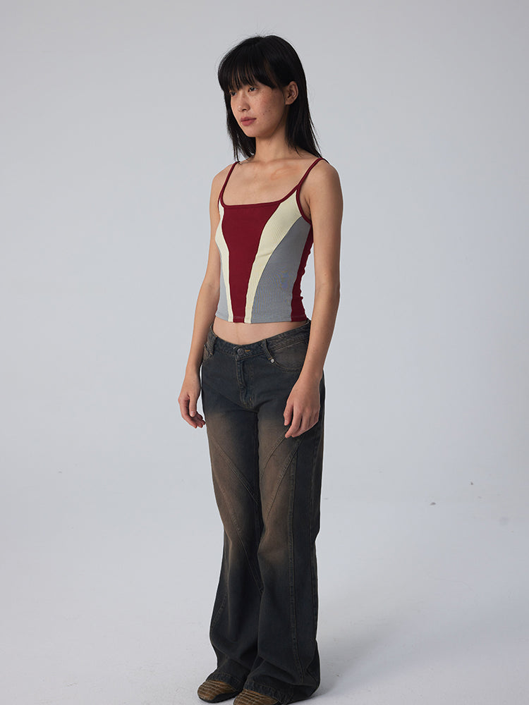 지퍼 슬림 스트레치 짧은 간단한 갈비뼈