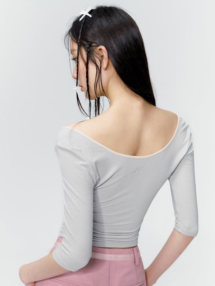 Ribbon Tight Cropped Ribbon Cutsew