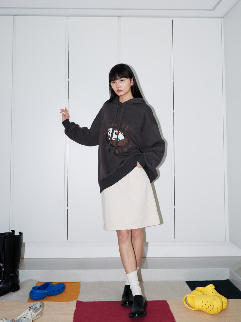 까마귀 캐주얼 대형 땀 파카