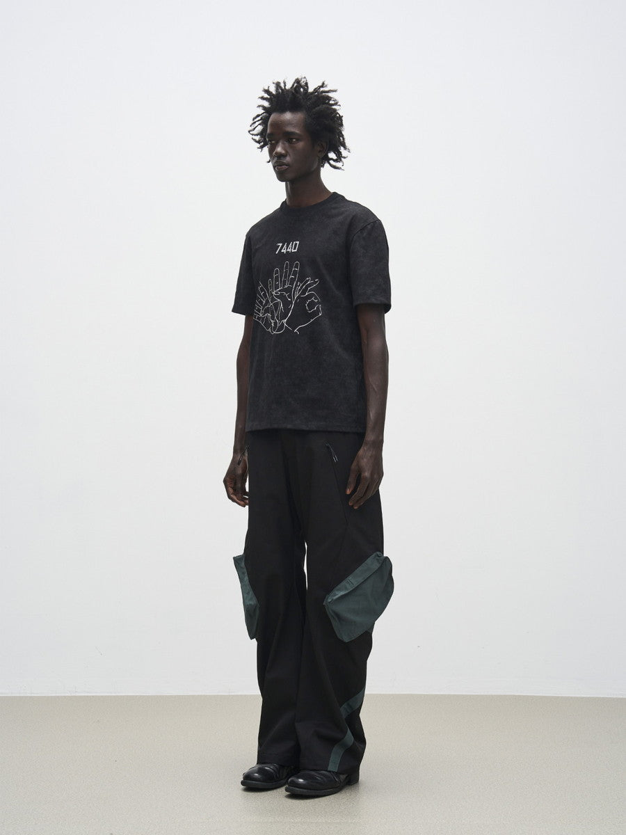 사이드 포켓 캐주얼 바이 컬러 스포츠 PTAN