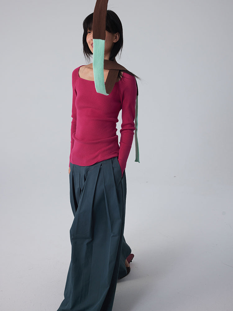 슬림 한 바이 컬러 레트로 대비가 훔쳤다