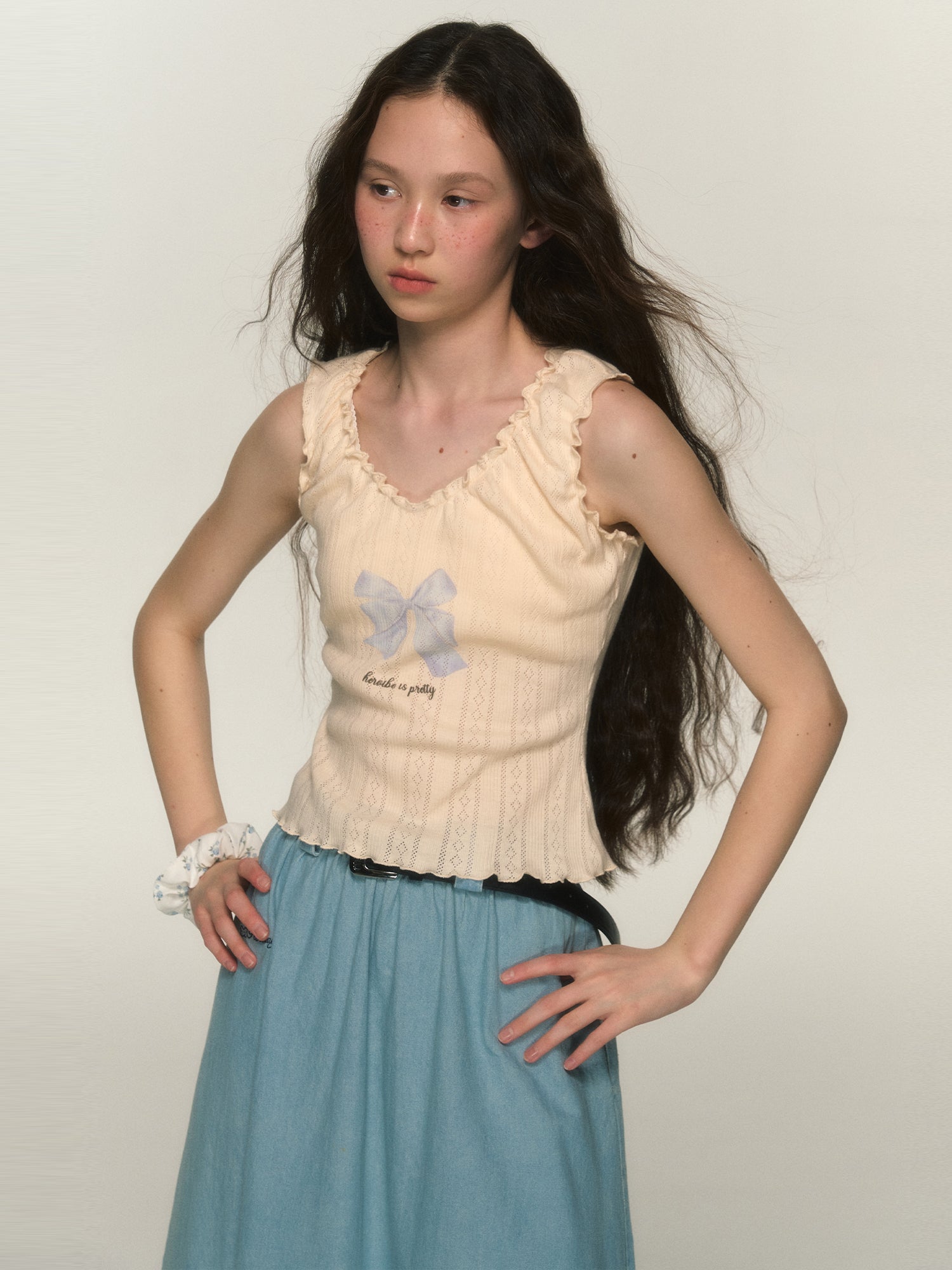 Ribbon Mellow Girly Sleevels Summer-Take