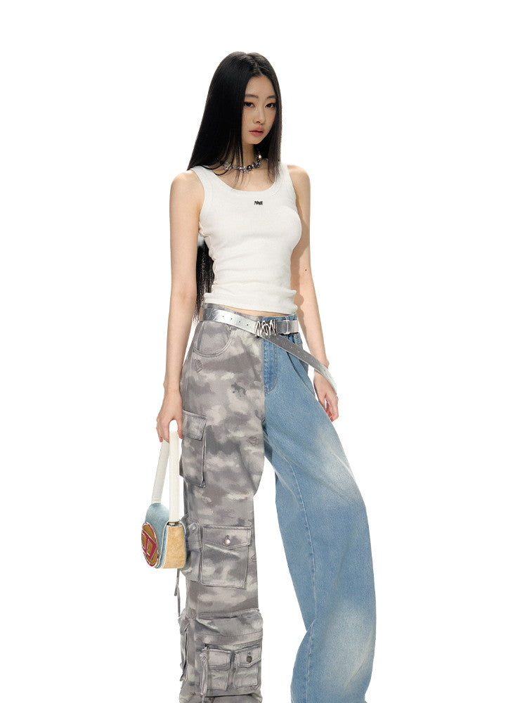 U-Neck No-Sleeve Short Casual Tank Top