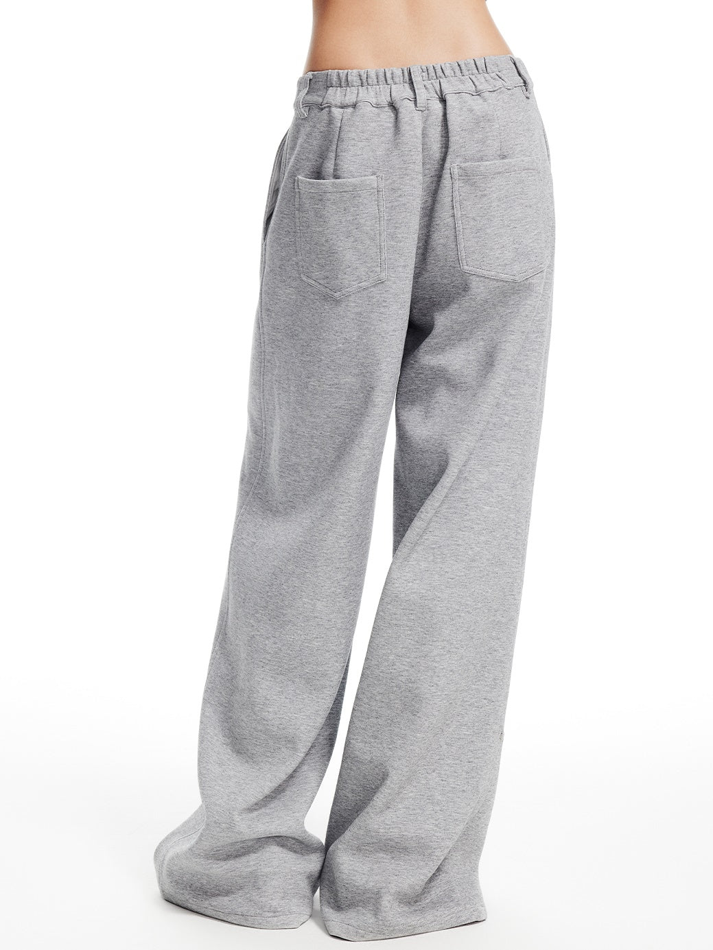 Sweat Casual Tie Plain Stand-Collar Set-Up Tops&Pants