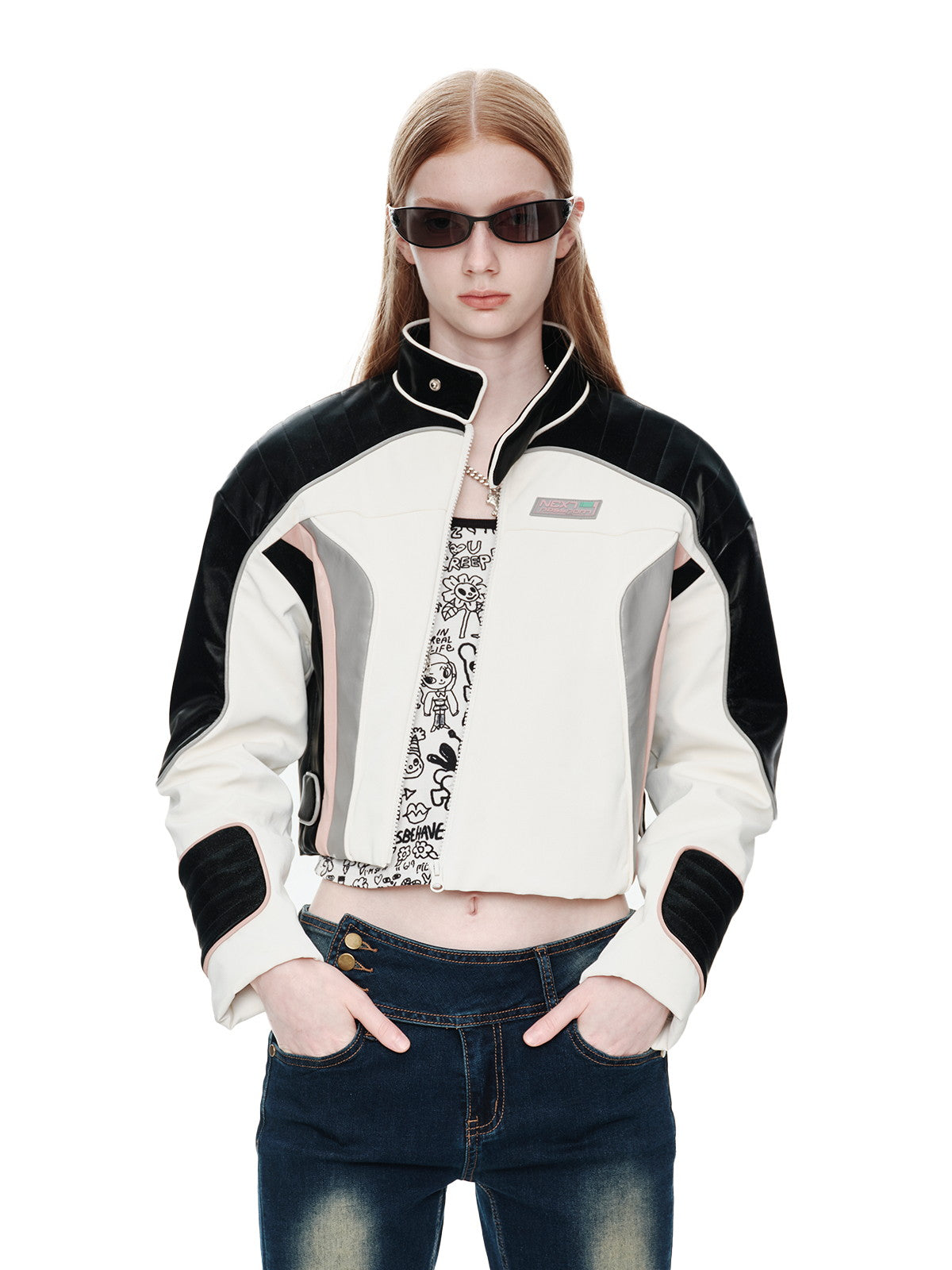 Quilting Casual Retro Riders Short-Jacket