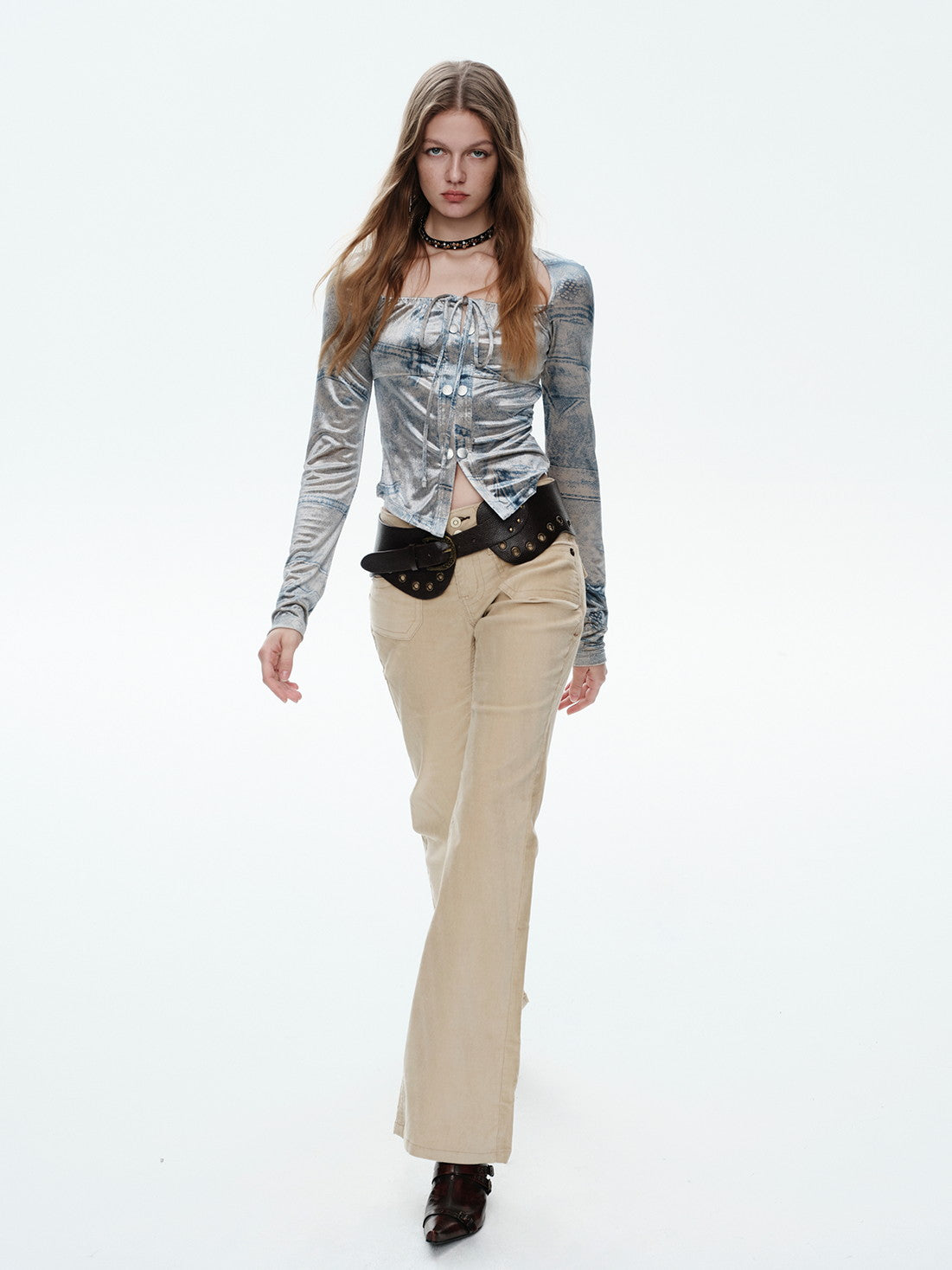 Leather Wide Casual Belt