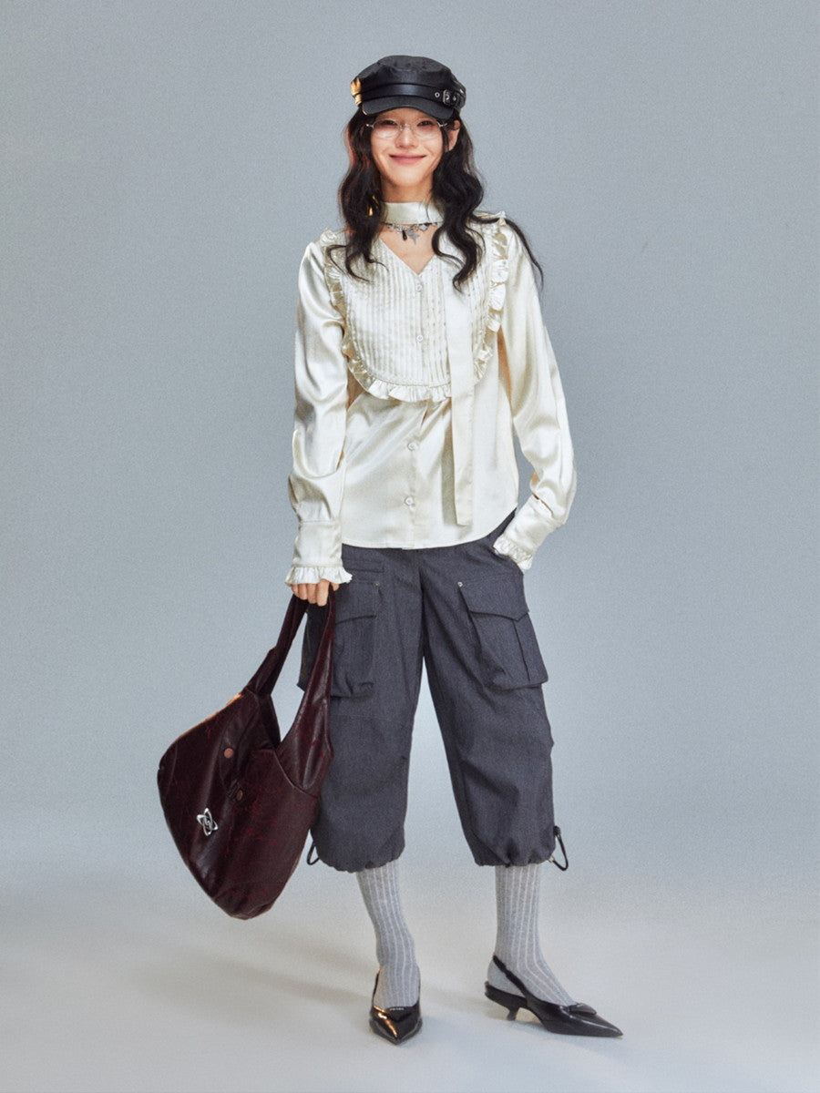 소프트 리터 부드러운 니치 빈티지 핸드백