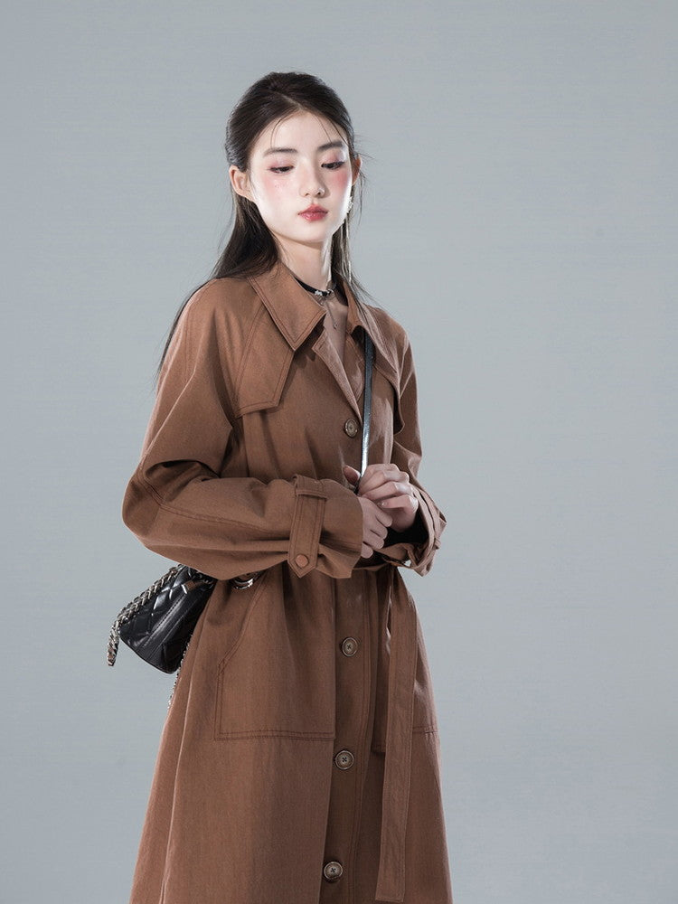 Classy Simple Oversize Long Trench-Coat