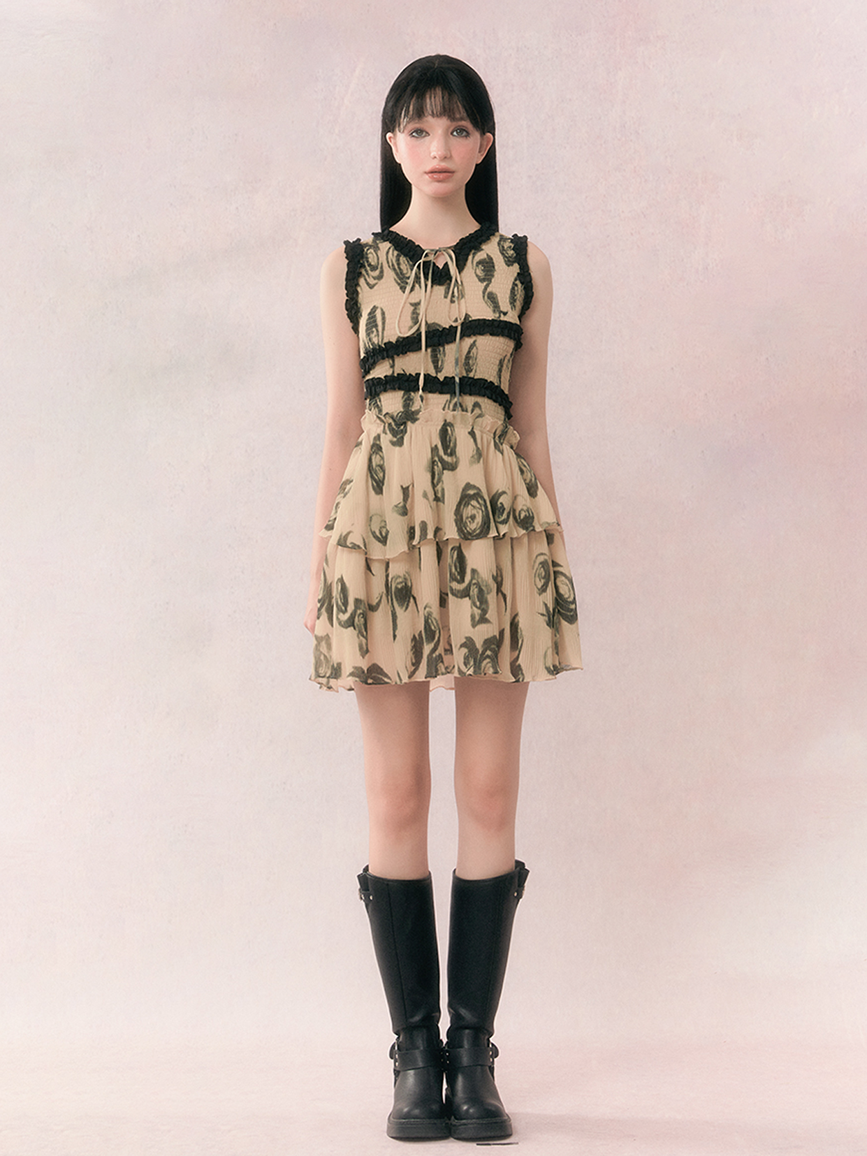 Retro Gather Tiered Mini-One-Piece