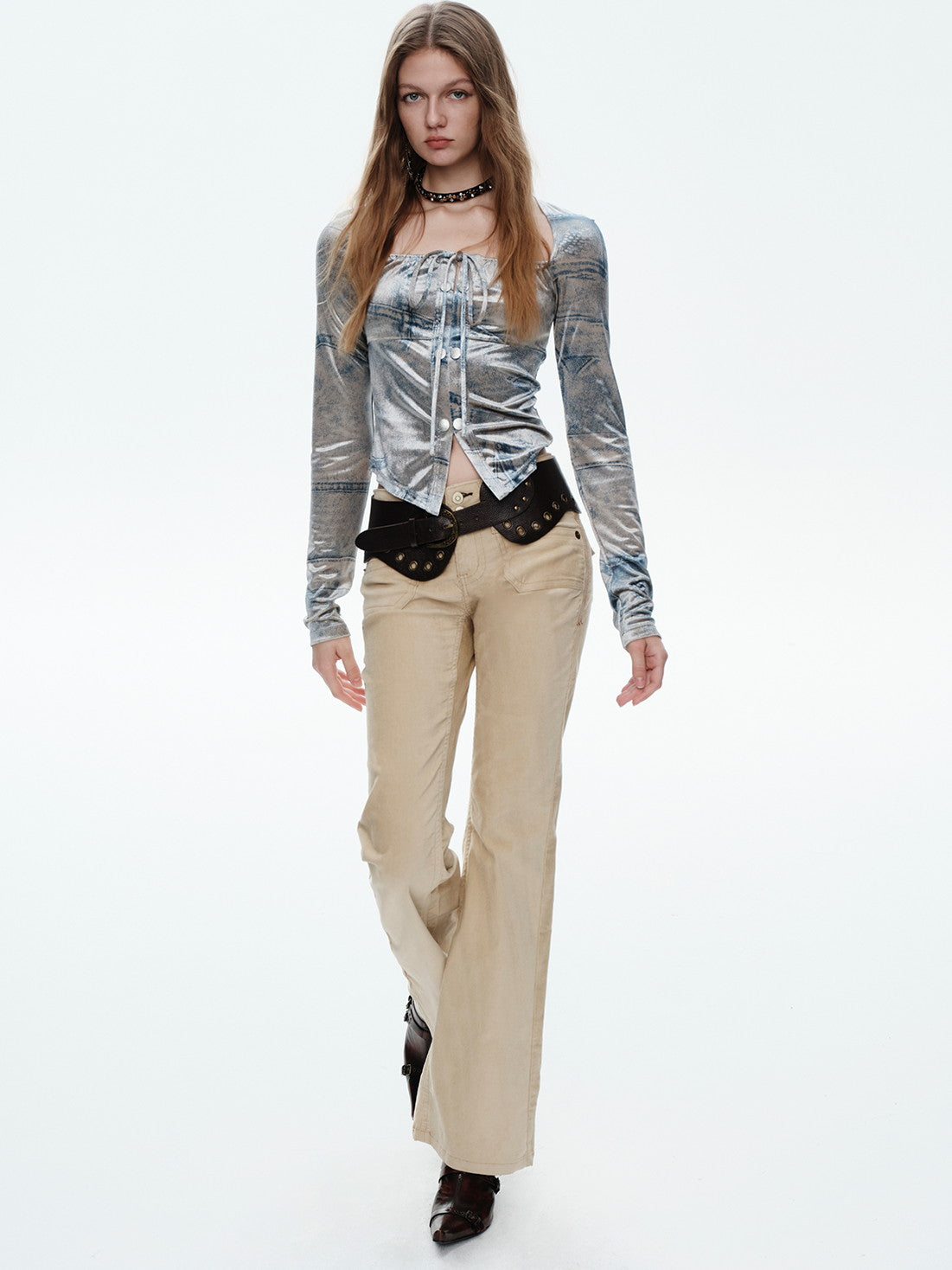 Leather Wide Casual Belt