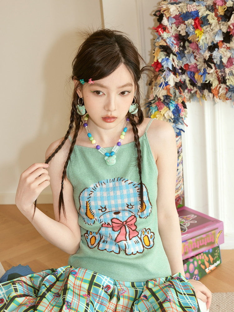 Bear Stone Bijou Beads Fancy Pierced&Earrings&Necklace