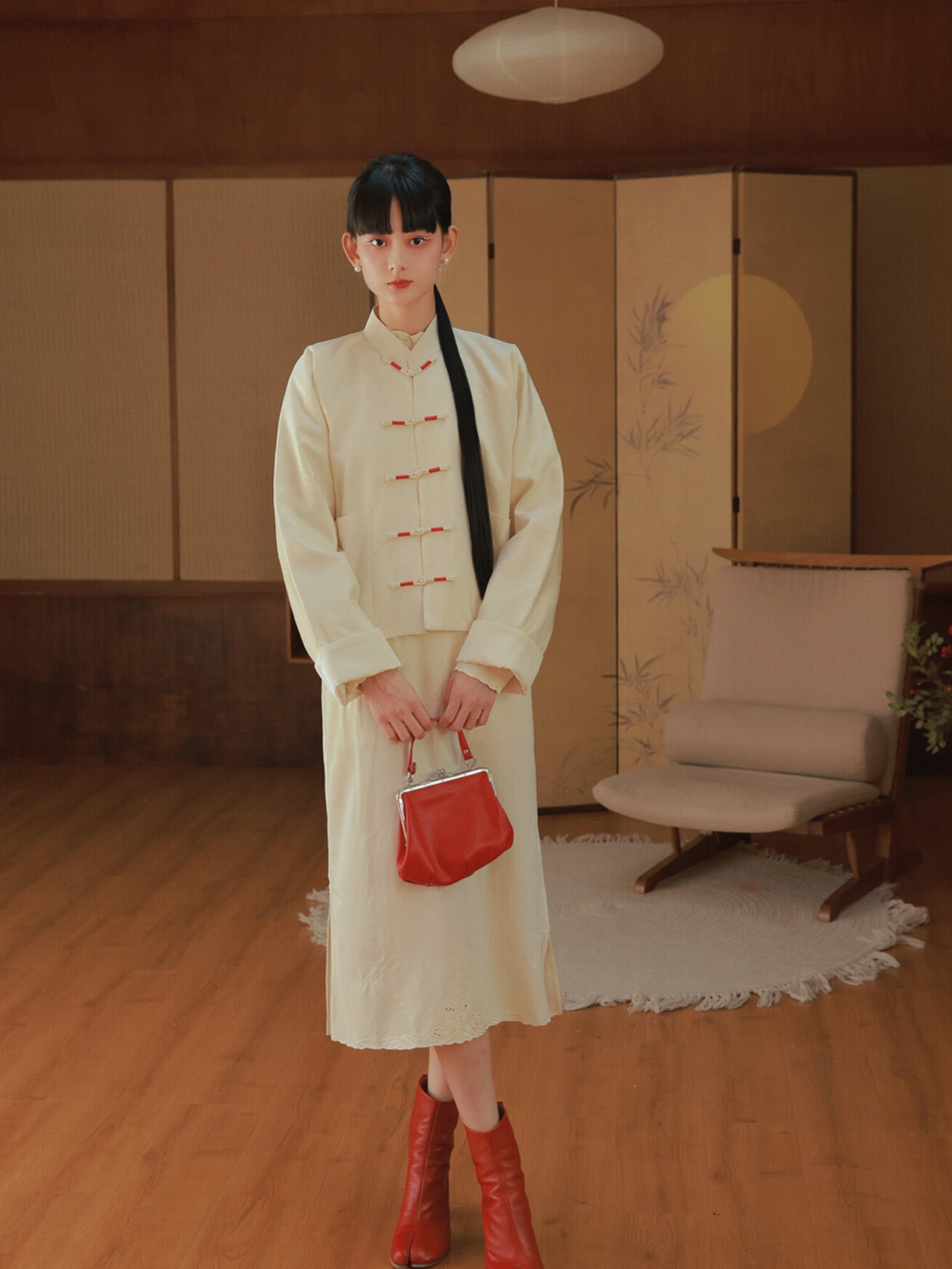 Stickerei MAO-Kriegen China Retro Jacke