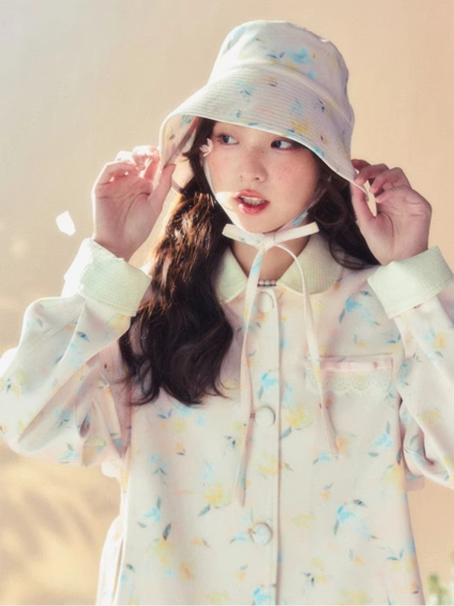 Flower Ribbon Sute Hat