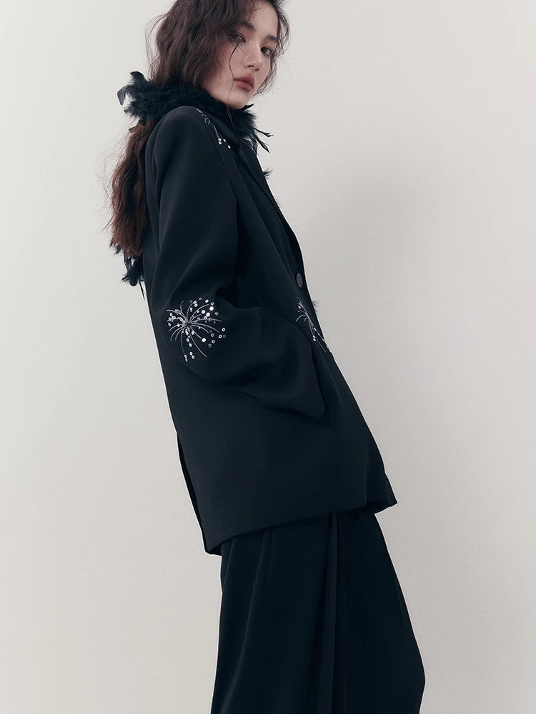 Sut-Up Sequins Nichi Oversize Cool Jacket&Wide-Pants