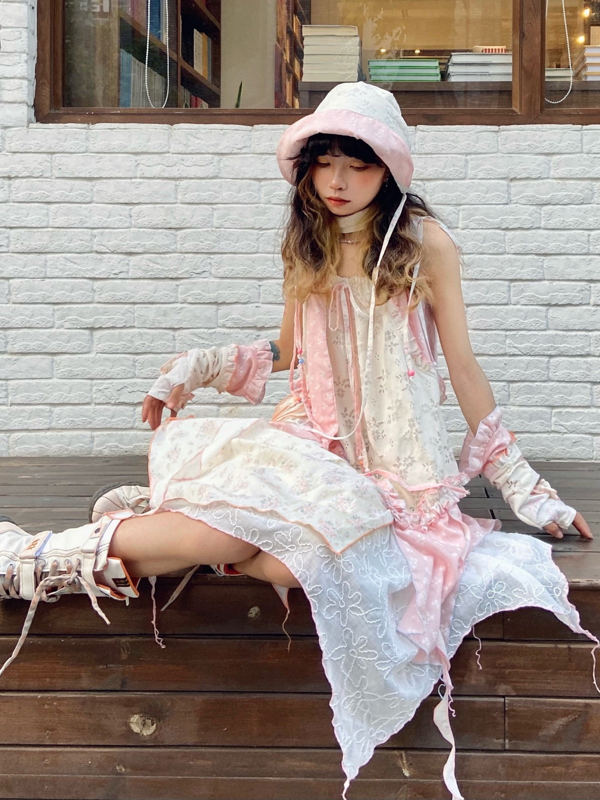 Blume Fancy Frill Asymmetrie Ein-Stück