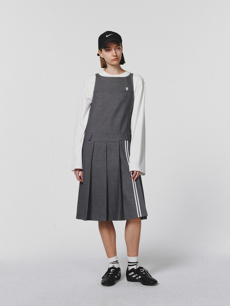 Pleats décontracté non à manche