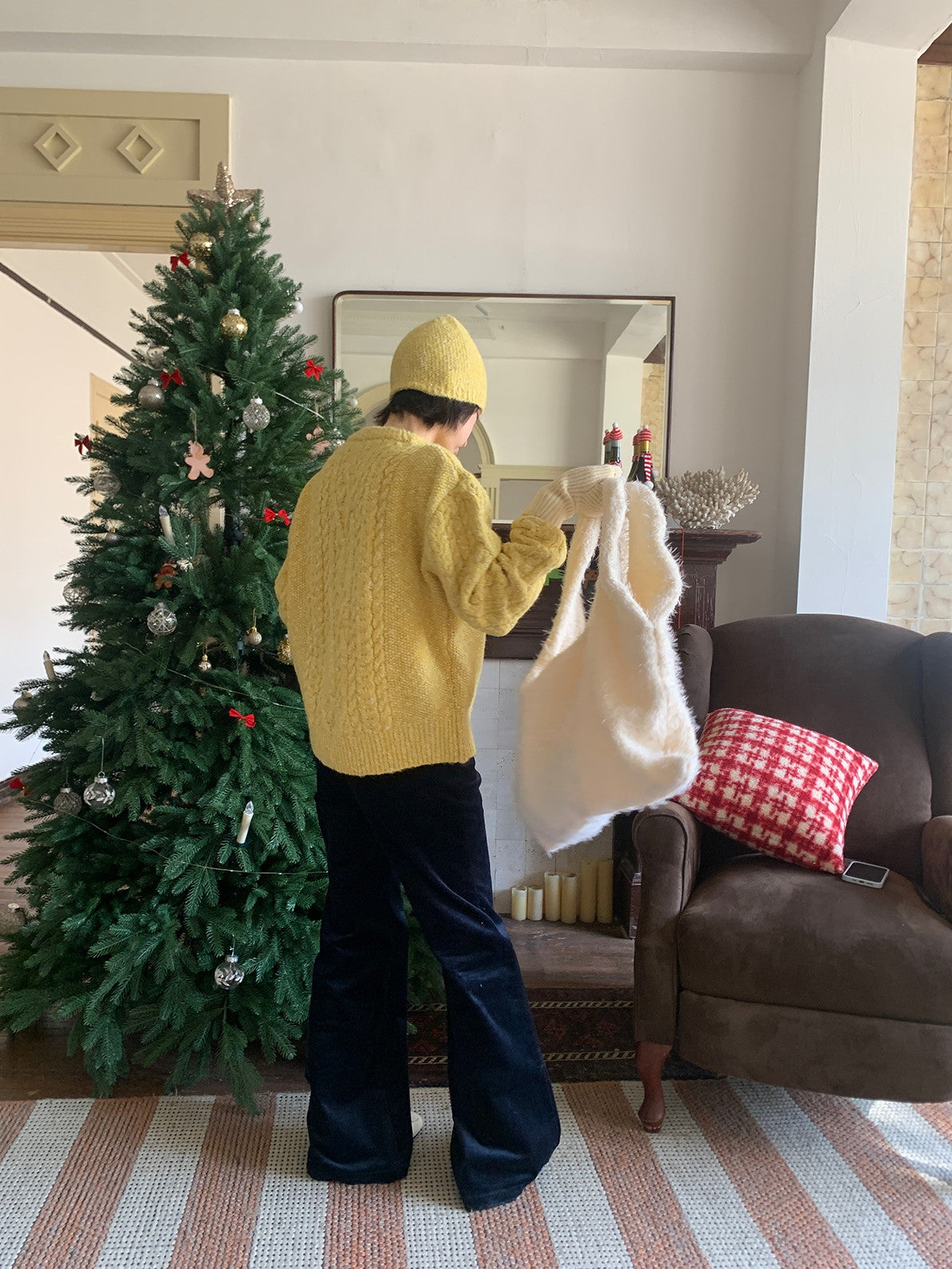 Cwer-Neck Vivid Vintage Simple Chic Cable-Knit