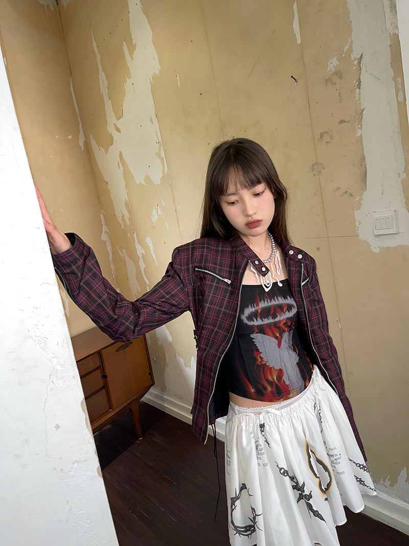 Fire Angel Back-Open Sleeveless Tops