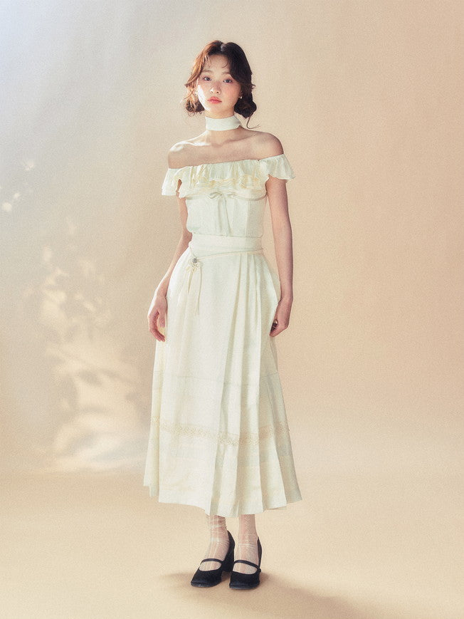 2 타입 레이스 귀여운 짧은 & 긴 중국 세련된 치마