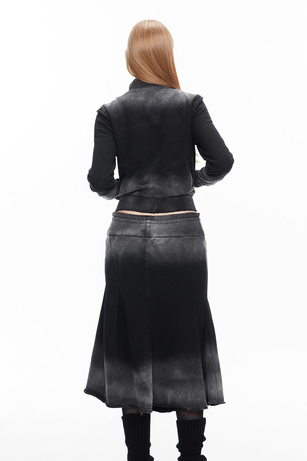 데님 페이디드 빈티지 캐주얼 블루종 & 파카 & 스커트