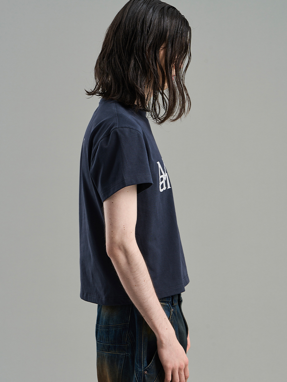 Chic Contrast Casual Print-T-Shirt