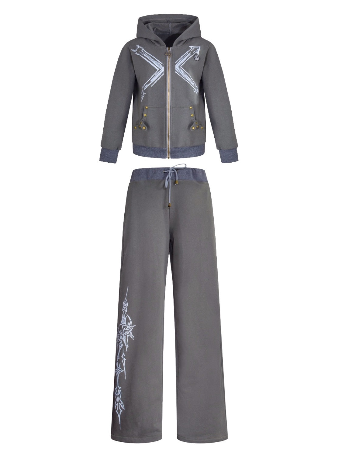 Jersey Casual Sweat Cool Parka&Pants