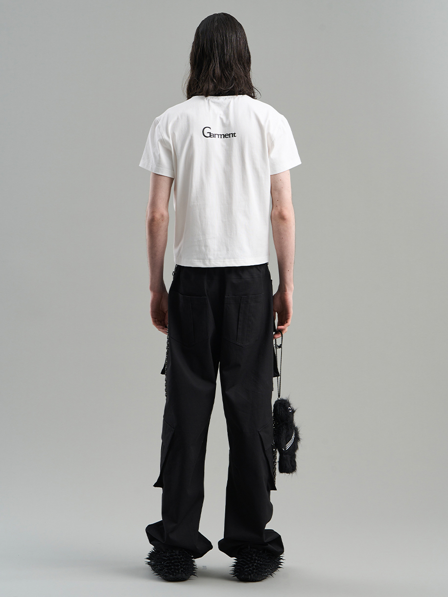 Chic Contrast Casual Print-T-Shirt