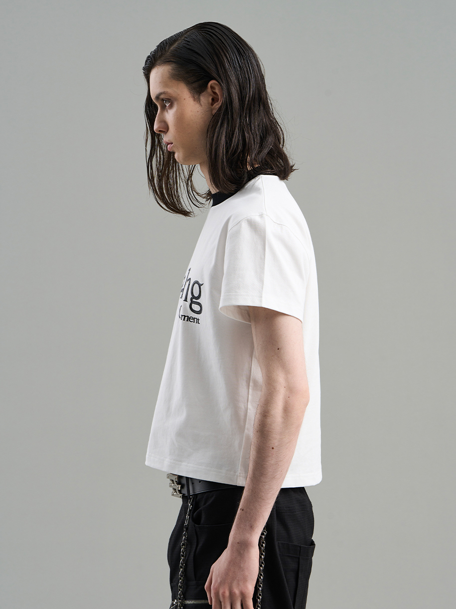 Chic Contrast Casual Print-T-Shirt