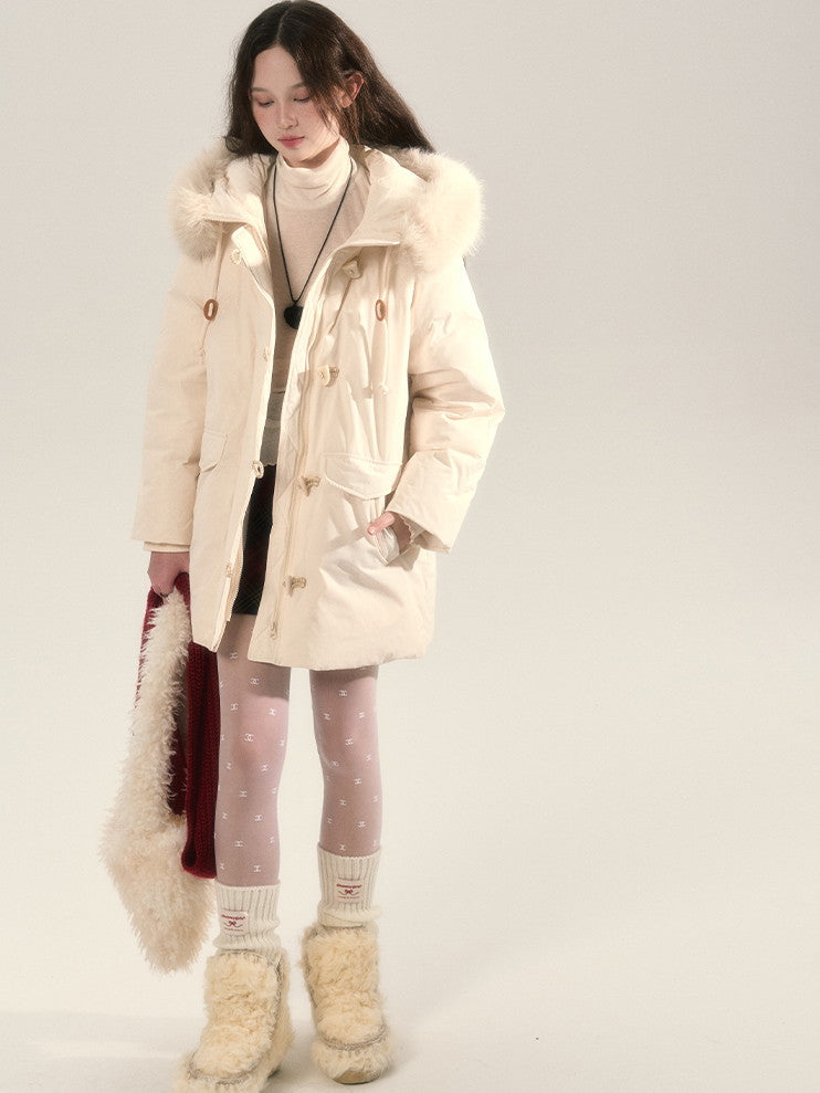 Sweat à capuche en fourrure