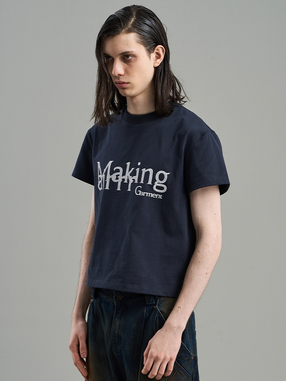Chic Contrast Casual Print-T-Shirt