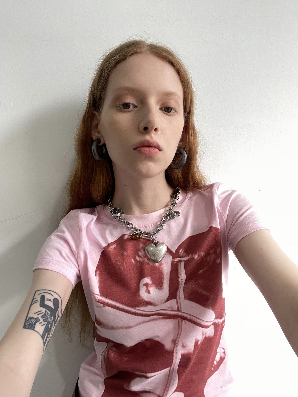 Tight Print Human Casual T-Shirt